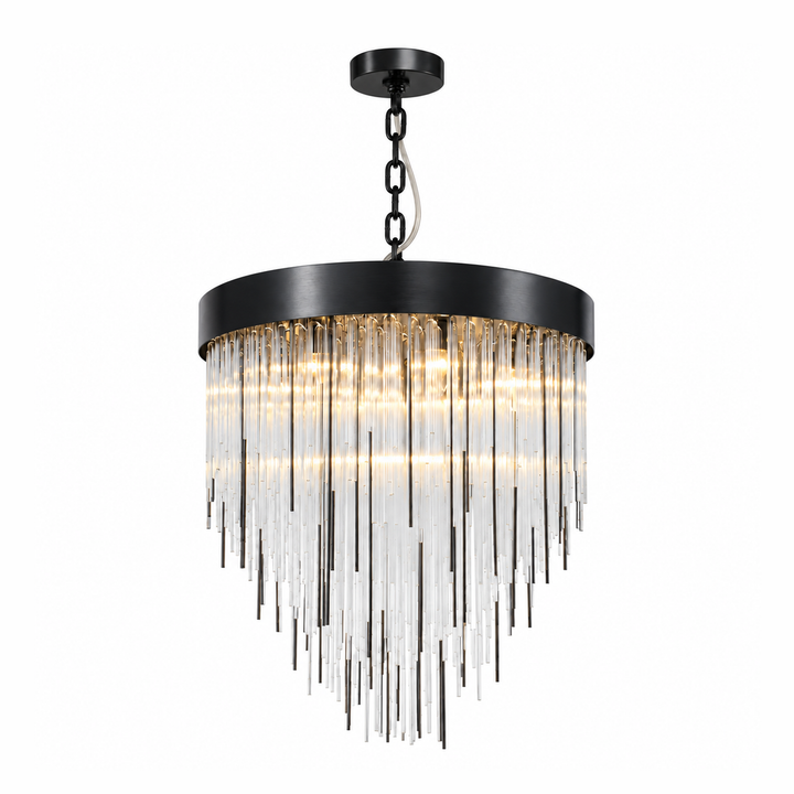 Waterfall Rectangular Glass Chandelier by Zeev - view 57