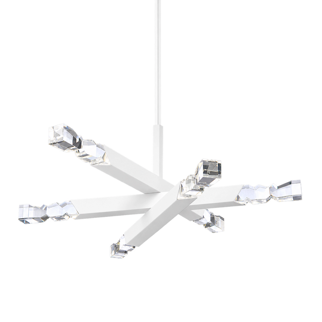 Mamadim Crystal Chandelier in Matte White by Zeev