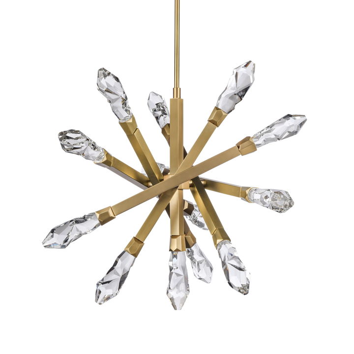 Angelus Crystal Sputnik in Aged Brass by Zeev