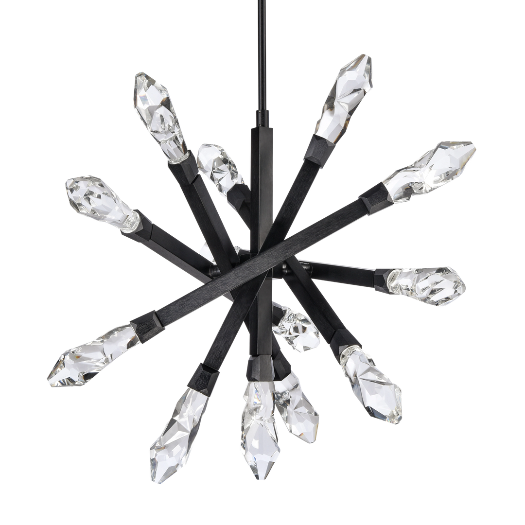 Angelus Crystal Sputnik in Satin Brushed Black by Zeev
