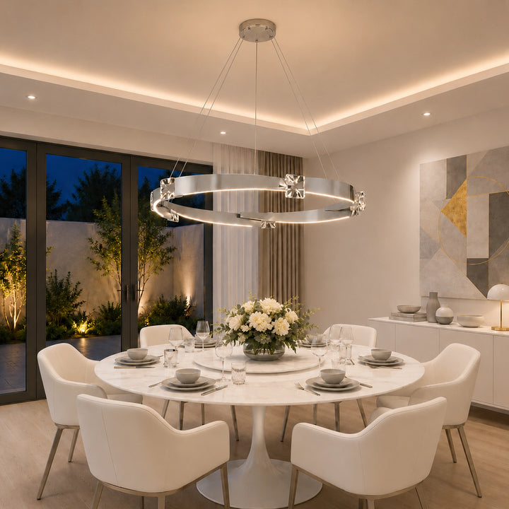 Arcus Segmental Crystal Chandelier by Zeev - view 39