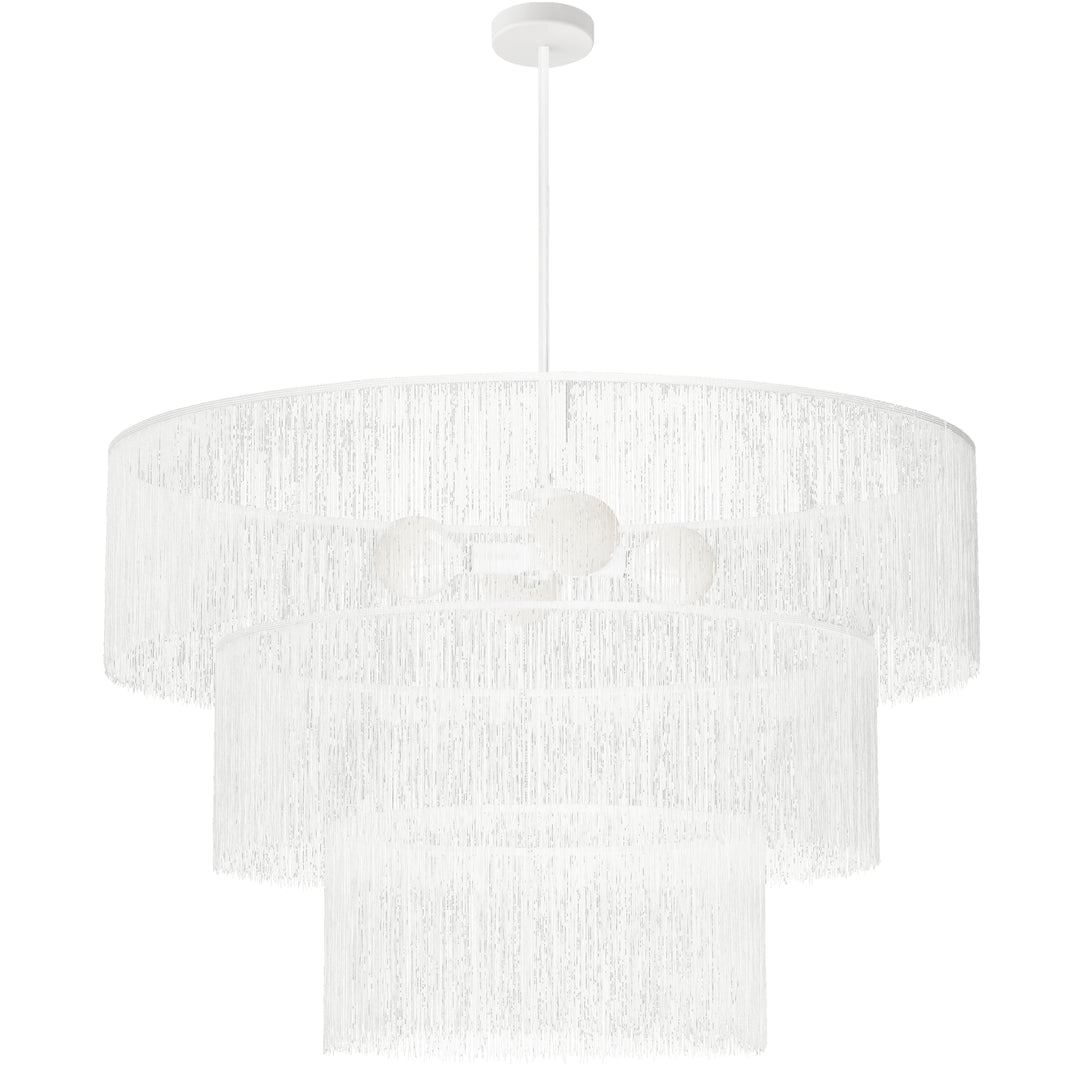 Cadelaria 4 Light Chandelier (CDL-404C) in Matte White by Dainolite