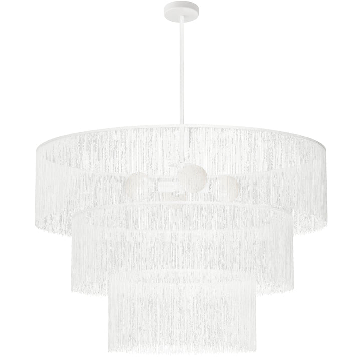 Cadelaria 4 Light Chandelier (CDL-404C) in Matte White by Dainolite