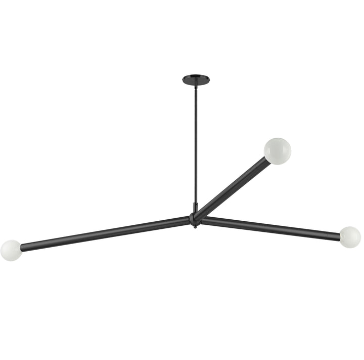 Cerberus 3 Light Pendant in Matte Black by Dainolite