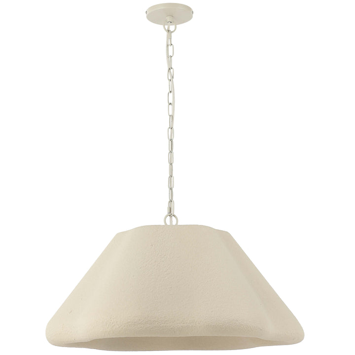 Cecilia 1 Light Pendant in Matte Beige by Dainolite