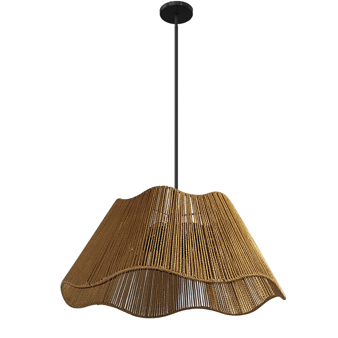Cagney 3 Light Chandelier in Matte Black by Dainolite