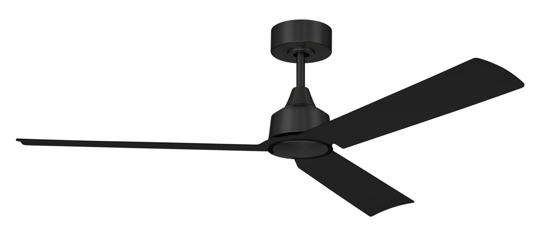 Charming 52" Ceiling Fan in Flat Black by Craftmade