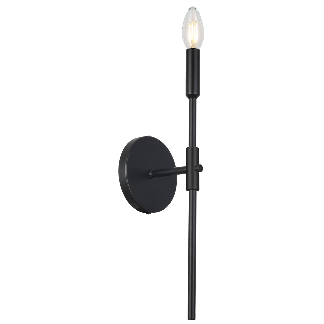 Cinthia 1 Light Wall Sconce in Matte Black by Dainolite
