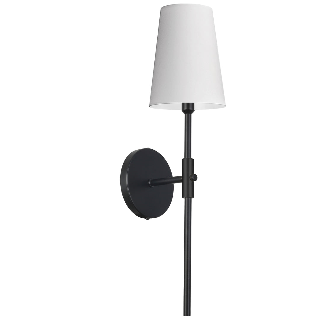 Cinthia 1 Light Wall Sconce (CIN-211W) in Matte Black by Dainolite