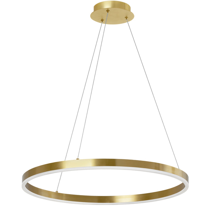 Circulo 30W Chandelier in Aged Brass by Dainolite