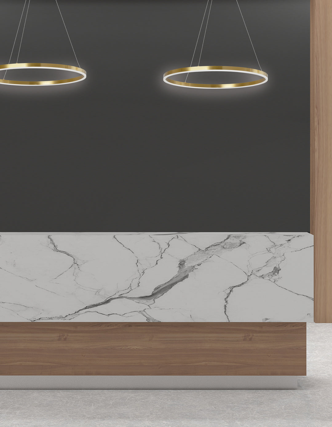 Circulo 30W Chandelier by Dainolite - view 2