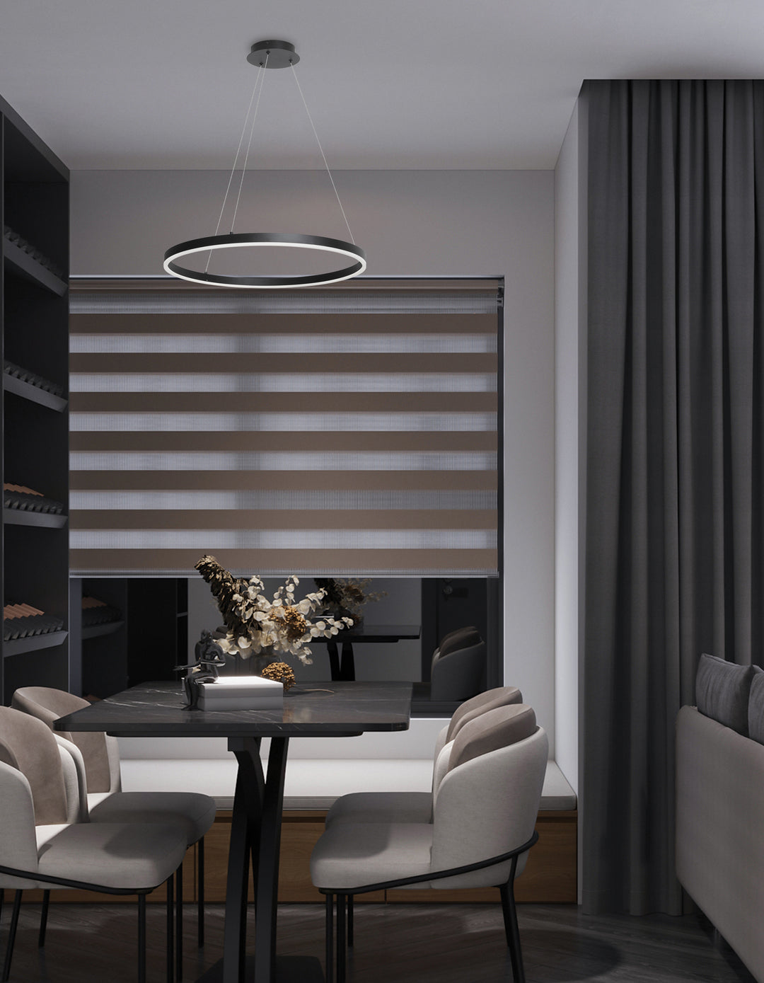 Circulo 30W Chandelier by Dainolite - view 4