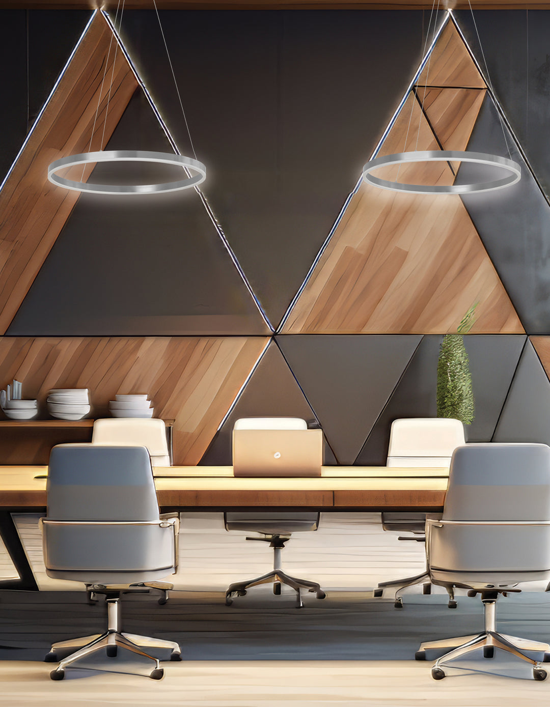 Circulo 30W Chandelier by Dainolite - view 6