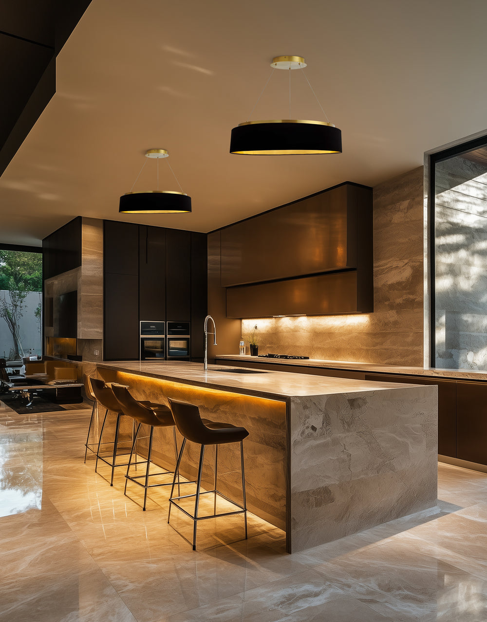 Circulo 34W Chandelier by Dainolite - view 2