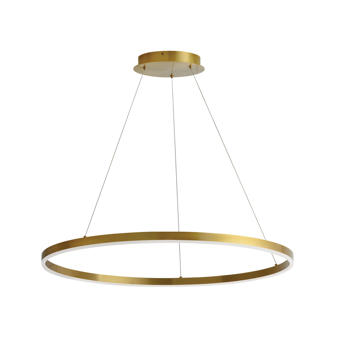 Circulo 58W Chandelier in Aged Brass by Dainolite