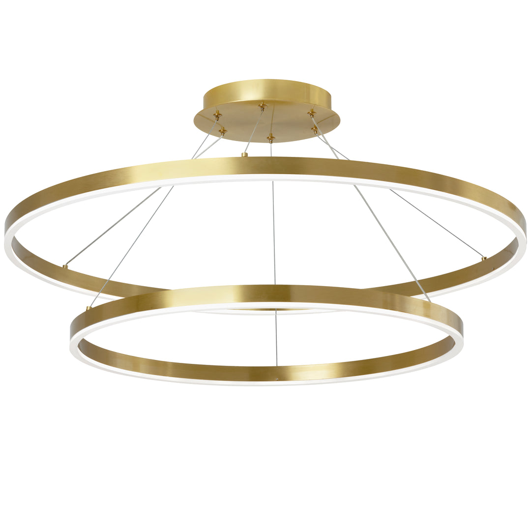 Circulo 103W Chandelier in Aged Brass by Dainolite