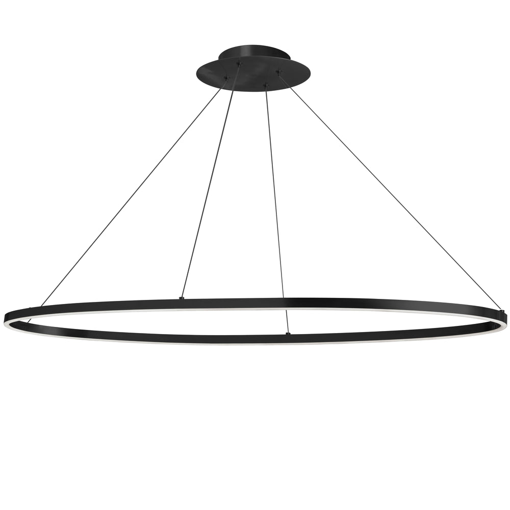 Circulo 56W Horizontal Chandelier in Black by Dainolite