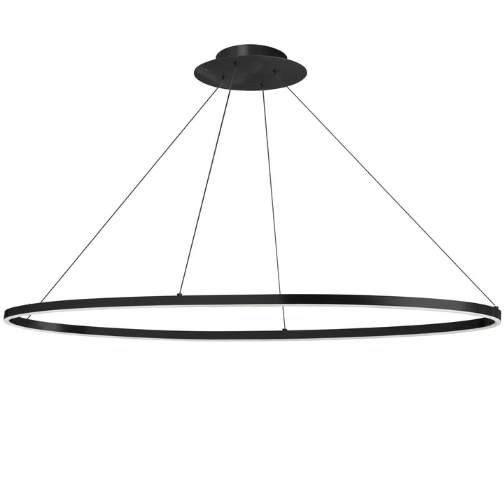 Circulo 56W Horizontal Chandelier in Black by Dainolite