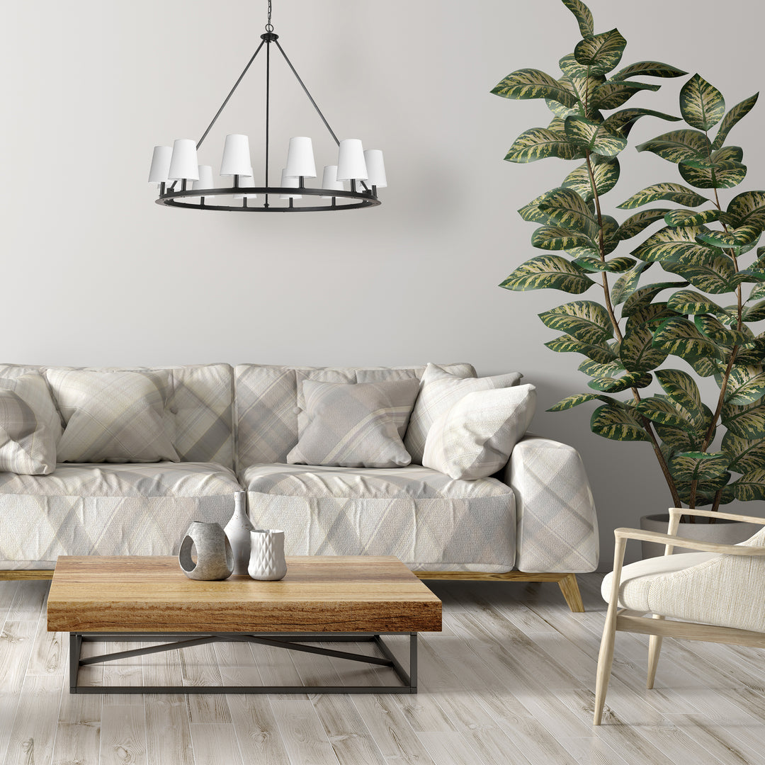 Colby 12 Light Incandescent Chandelier (CLB-5212C) by Dainolite - view 2