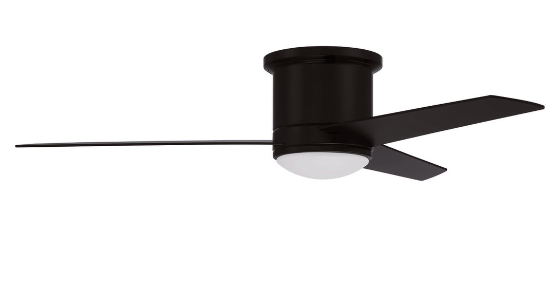 Cole 52" Hugger Ceiling Fan in Flat Black by Craftmade