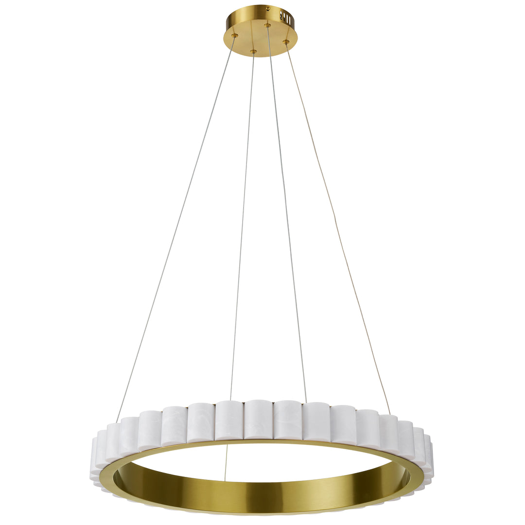 Celeste 30W Chandelier in Aged Brass by Dainolite