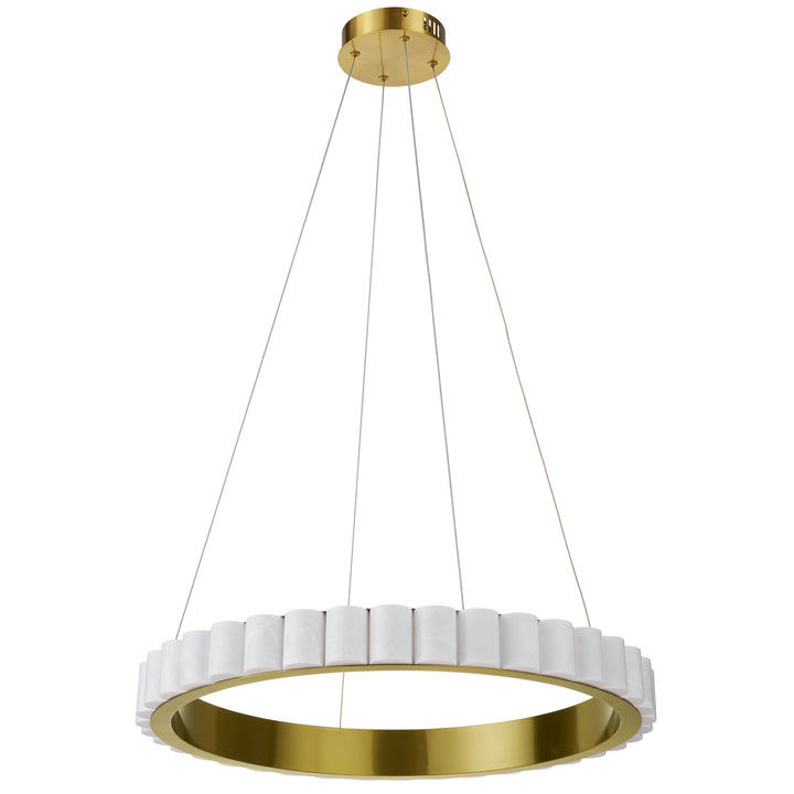 Celeste 30W Chandelier in Aged Brass by Dainolite
