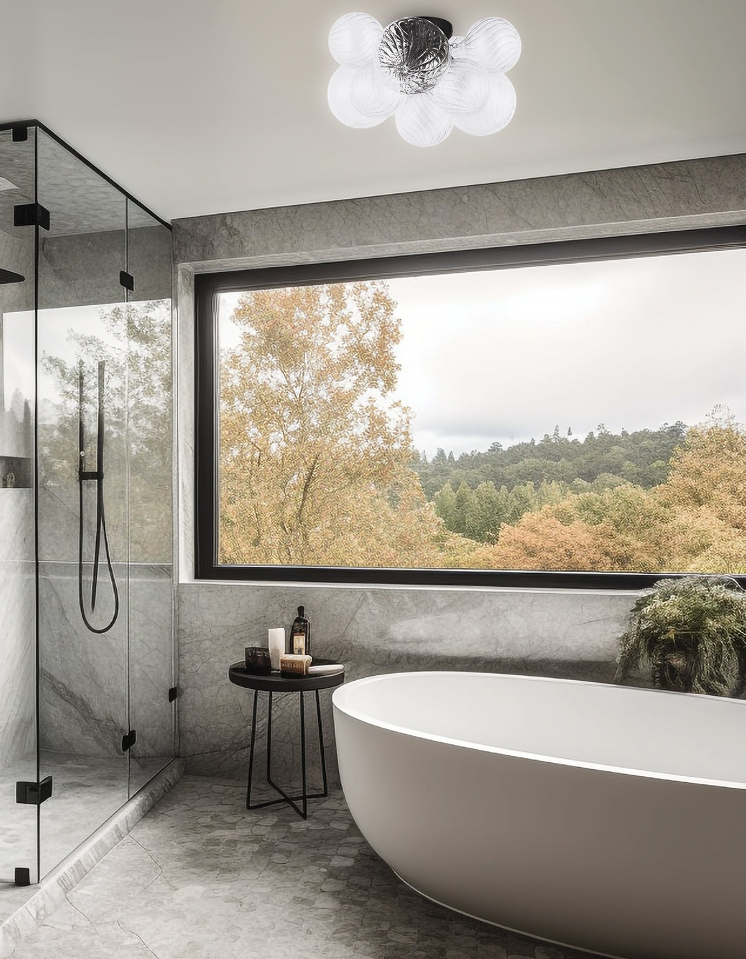 Charlize 3 Light Flush Mount by Dainolite - view 4