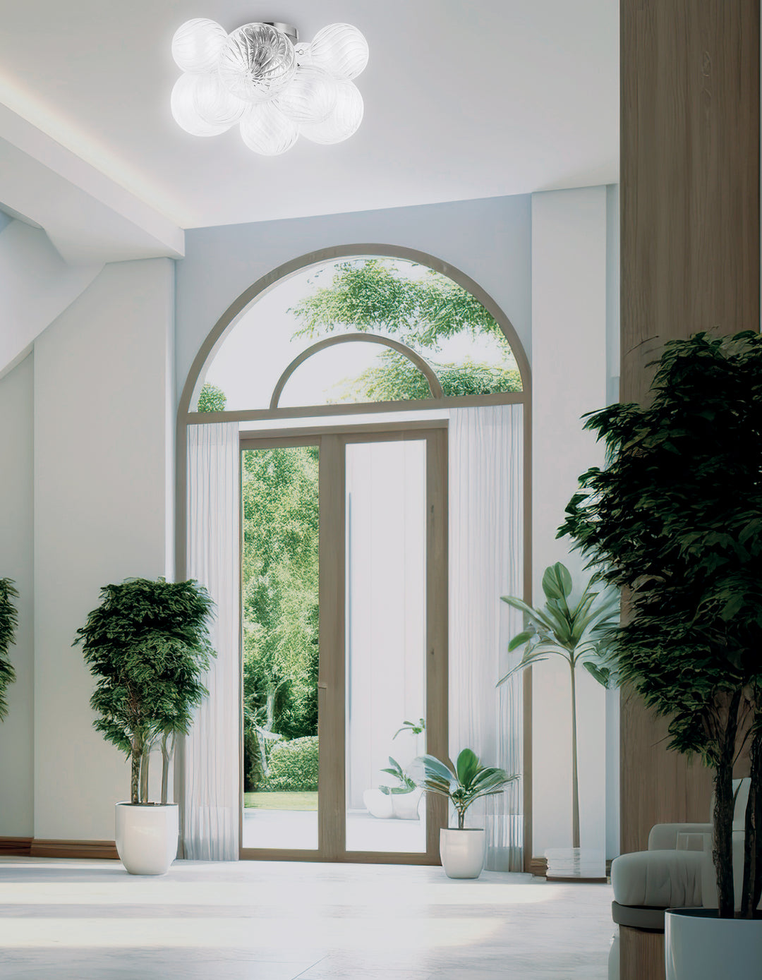 Charlize 3 Light Flush Mount by Dainolite - view 6