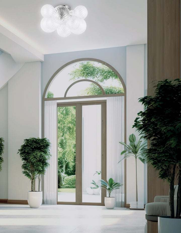 Charlize 3 Light Flush Mount by Dainolite - view 6