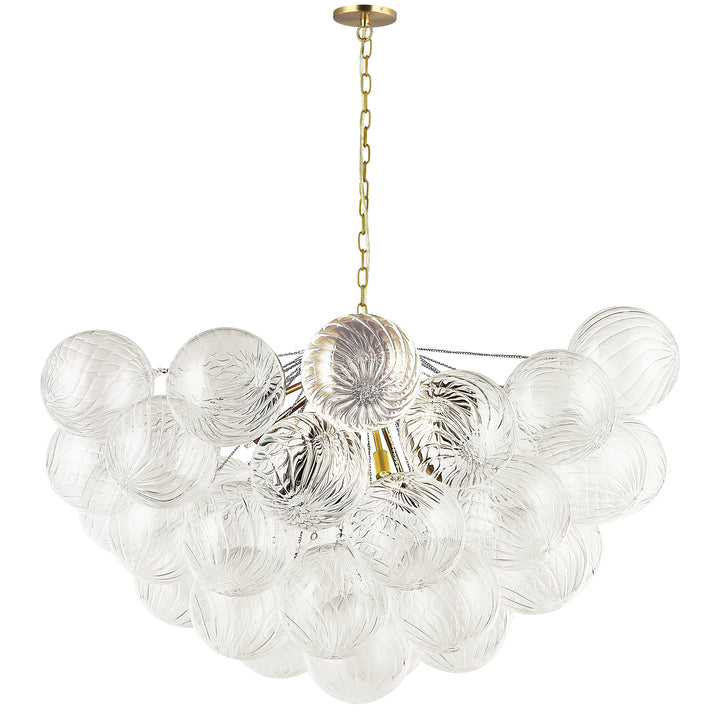 Charlize 12 Light Chandelier in Aged Brass by Dainolite