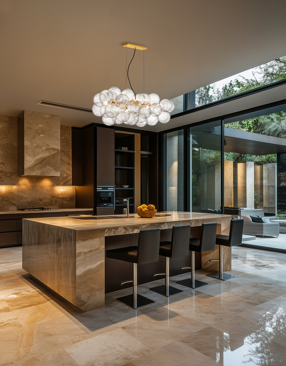 Charlize 10 Light Horizontal Pendant by Dainolite - view 2