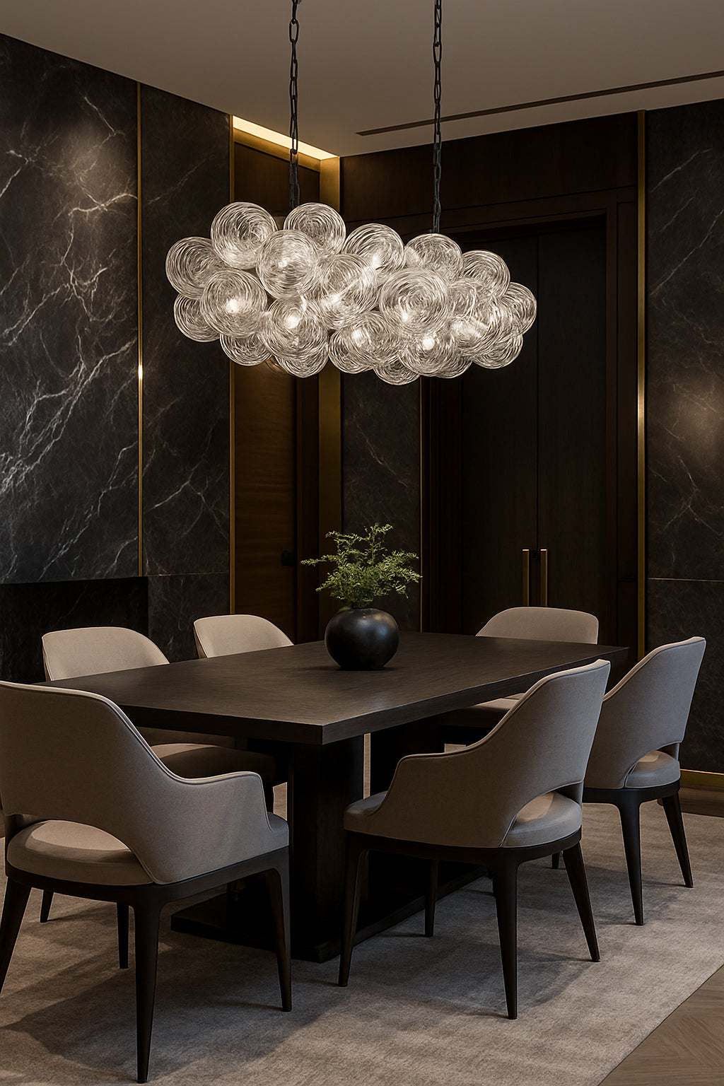 Charlize 10 Light Horizontal Pendant by Dainolite - view 4