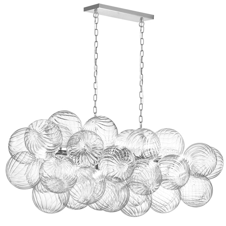 Charlize 10 Light Horizontal Pendant in Polished Chrome by Dainolite