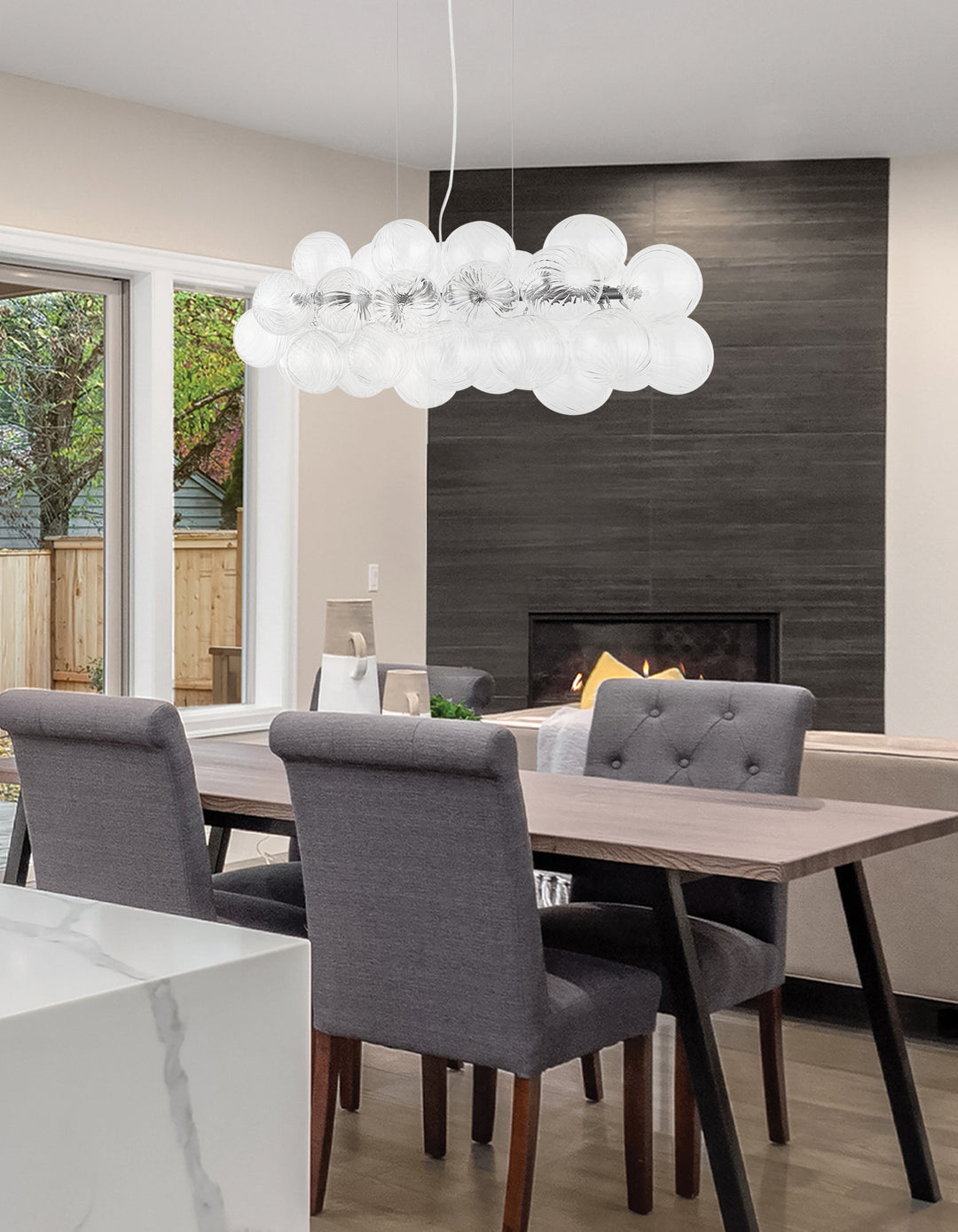 Charlize 10 Light Horizontal Pendant by Dainolite - view 6