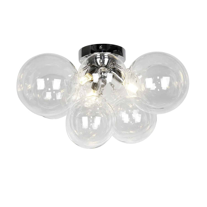 Comet 3 Light Halogen Flush Mount in Polished Chrome by Dainolite