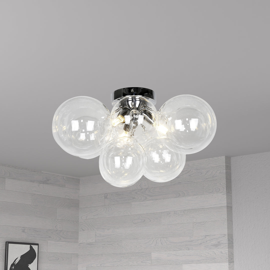 Comet 3 Light Halogen Flush Mount by Dainolite - view 5