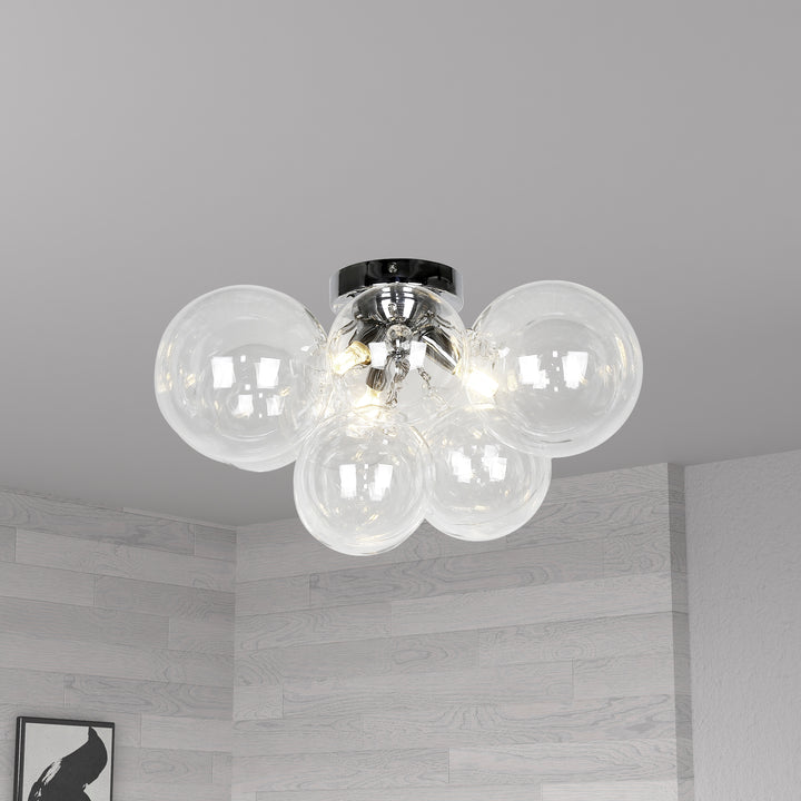Comet 3 Light Halogen Flush Mount by Dainolite - view 5