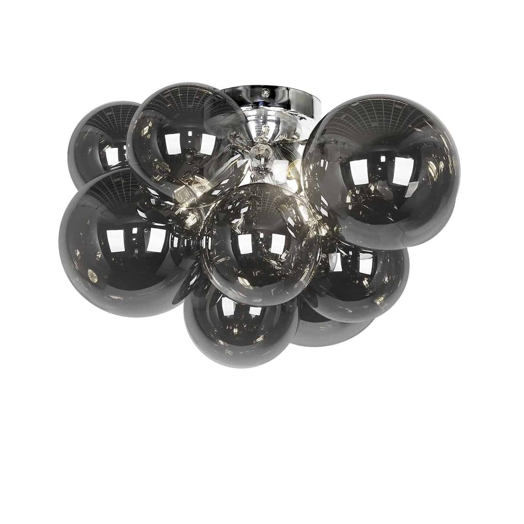 Comet 3 Light Halogen Flush Mount in Polished Chrome by Dainolite