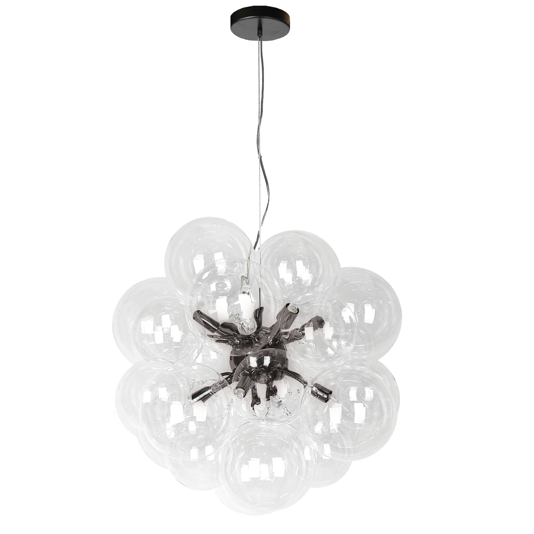 Comet 6 Light Halogen Pendant in Matte Black by Dainolite