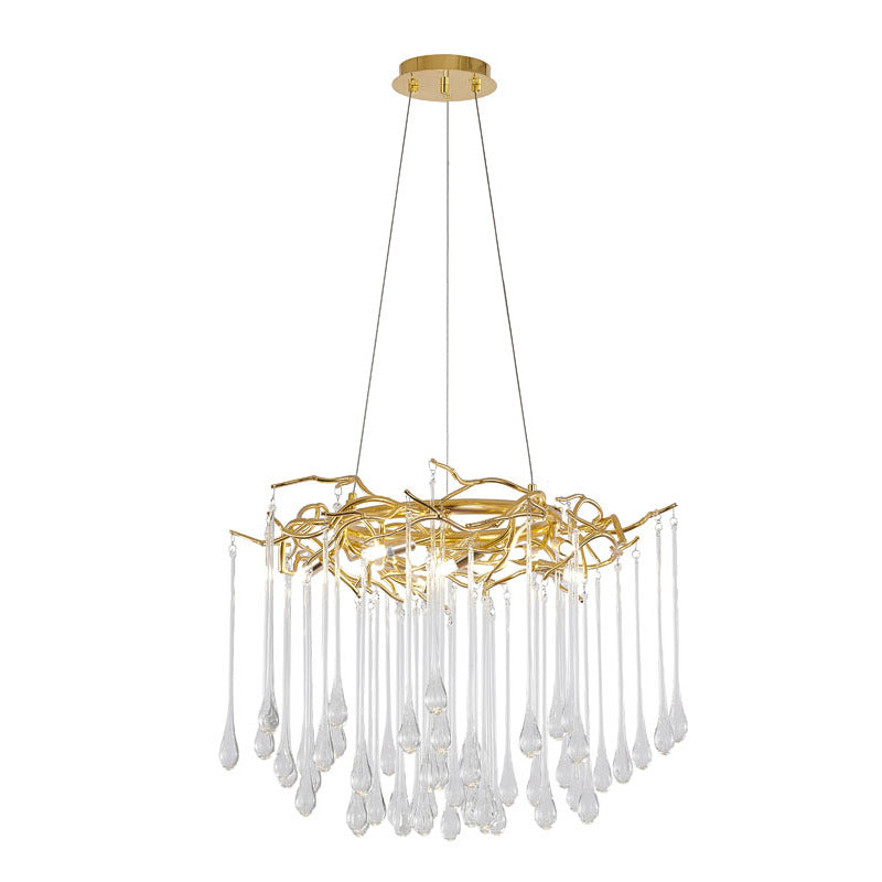 Gold Glass Chandelier (CN06) by Bethel