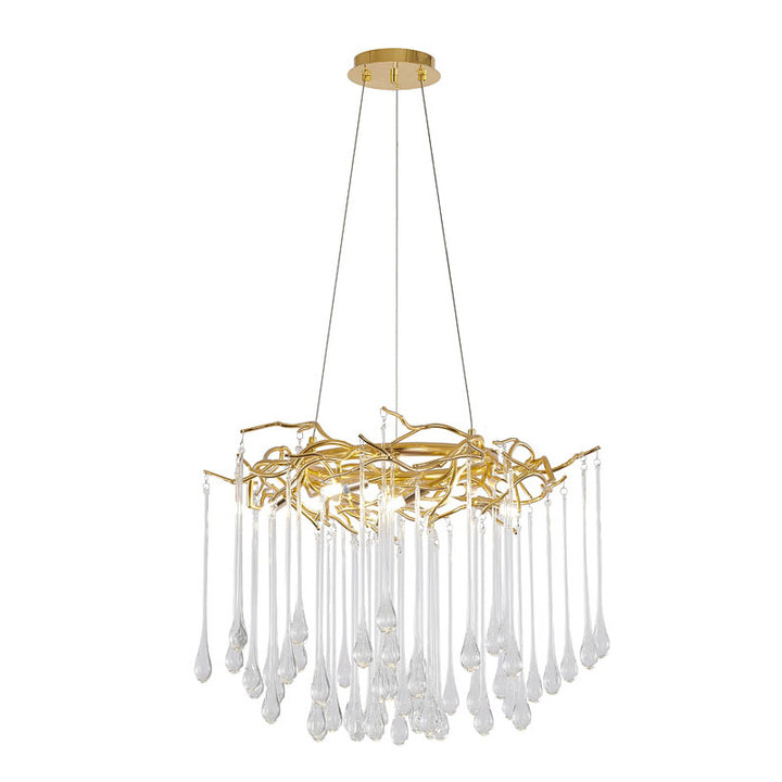 Gold Glass Chandelier (CN06) by Bethel