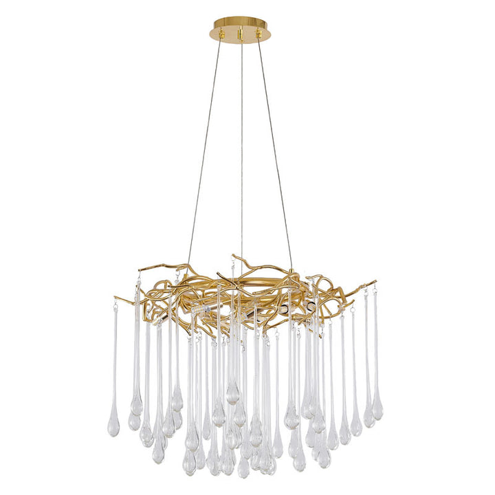 Gold Glass Chandelier (CN06) by Bethel - view 2