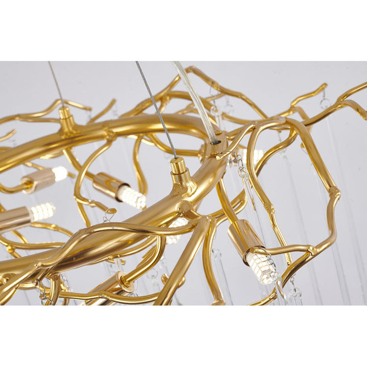 Gold Glass Chandelier (CN06) by Bethel - view 3