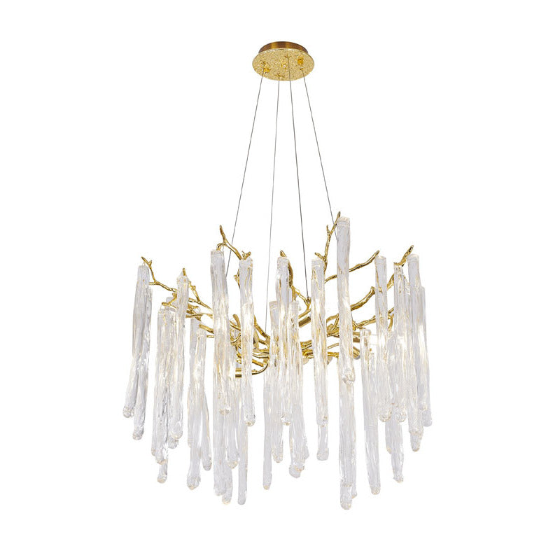 Gold Glass Chandelier (CN08) by Bethel