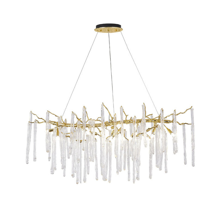 Gold Glass Chandelier (CN10) by Bethel