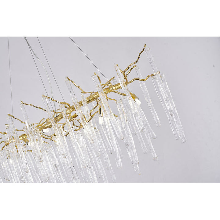 Gold Glass Chandelier (CN10) by Bethel - view 4