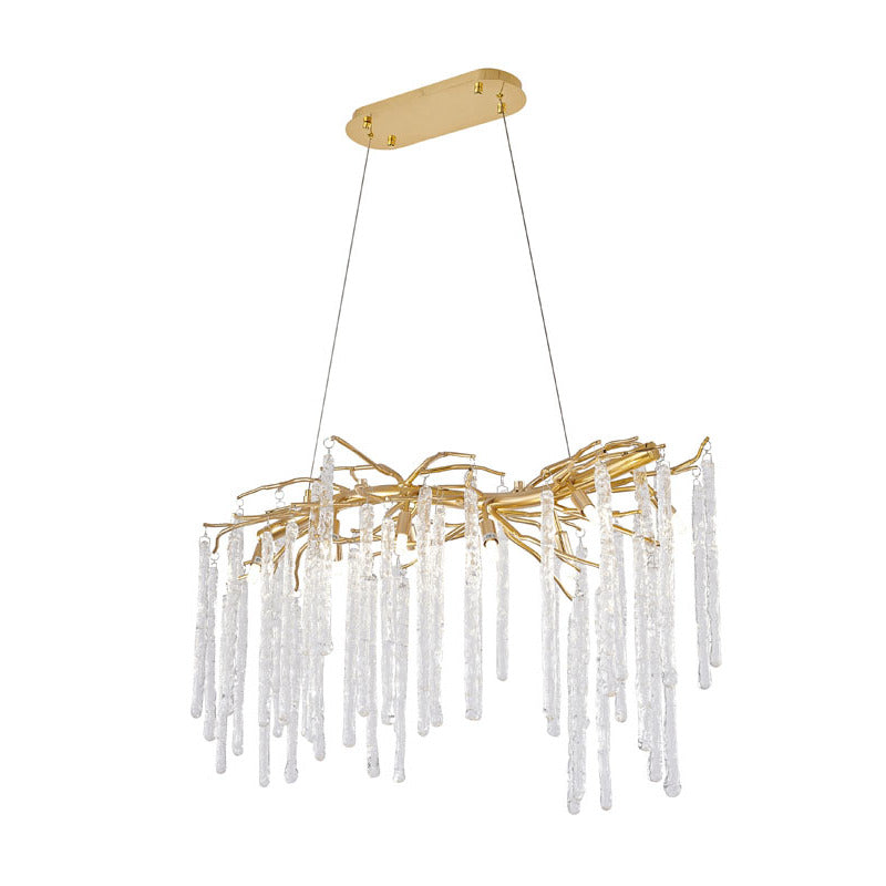 Gold Glass Chandelier (CN11) by Bethel