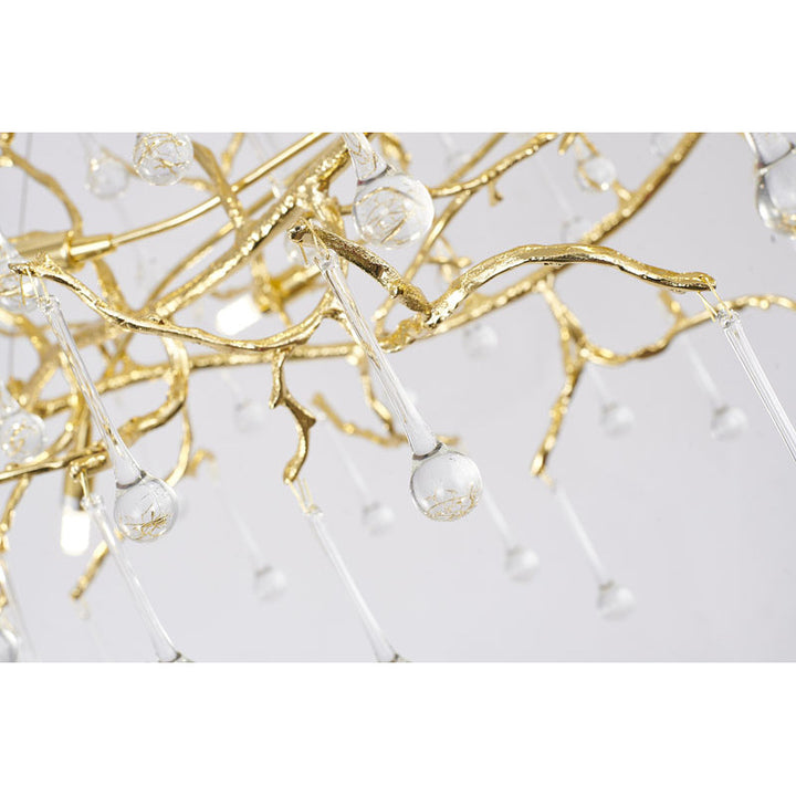 Gold Glass Chandelier (CN18) by Bethel - view 4