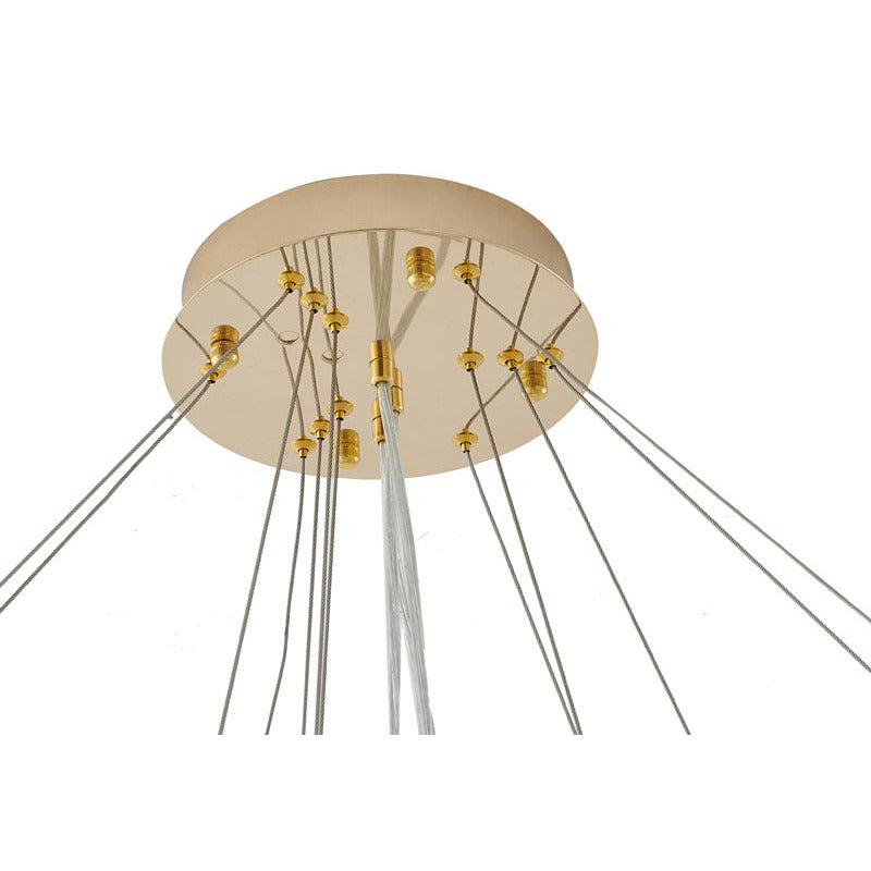 Gold Glass Chandelier (CN21) by Bethel - view 11