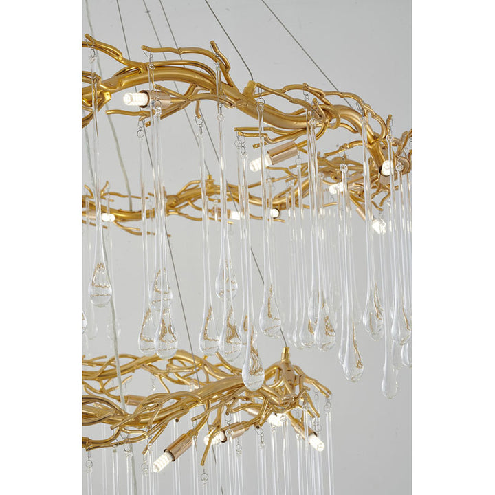 Gold Glass Chandelier (CN21) by Bethel - view 10